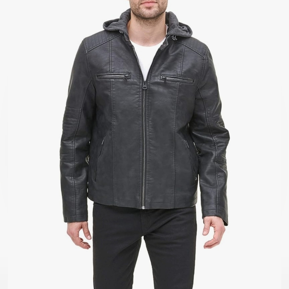 Use like new Levi's faux leather men ride jacket size S
